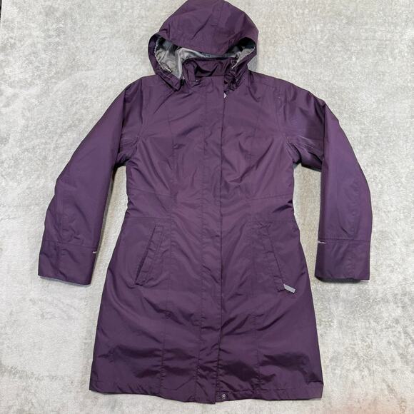 Eddie Bauer Weatheredge Womens Petite Medium Parka Purple Removable Liner - Picture 1 of 15
